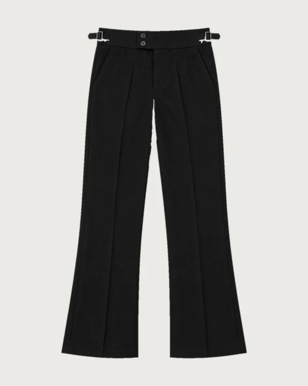 Gurkha Flared Bootcut Pants – Black