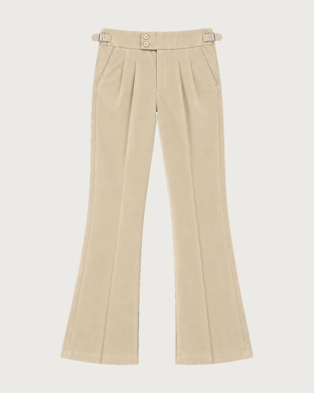 Gurkha Flared Bootcut Pants – Cream