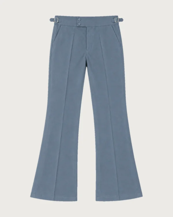 Gurkha Flared Bootcut Pants – Steel Blue