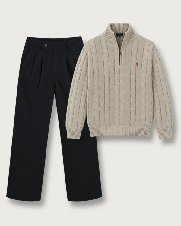 The Classic Winter Set – Black X Beige