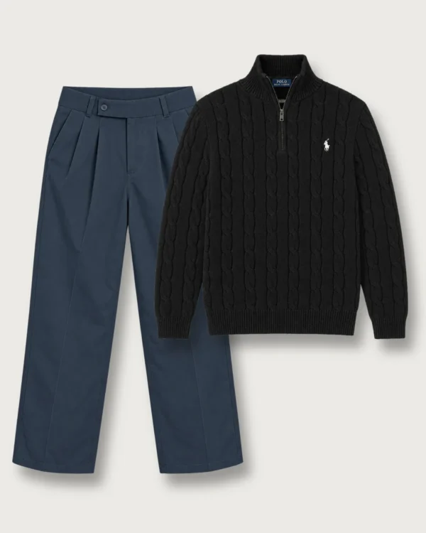 The Classic Winter Set – Steel Blue X Black