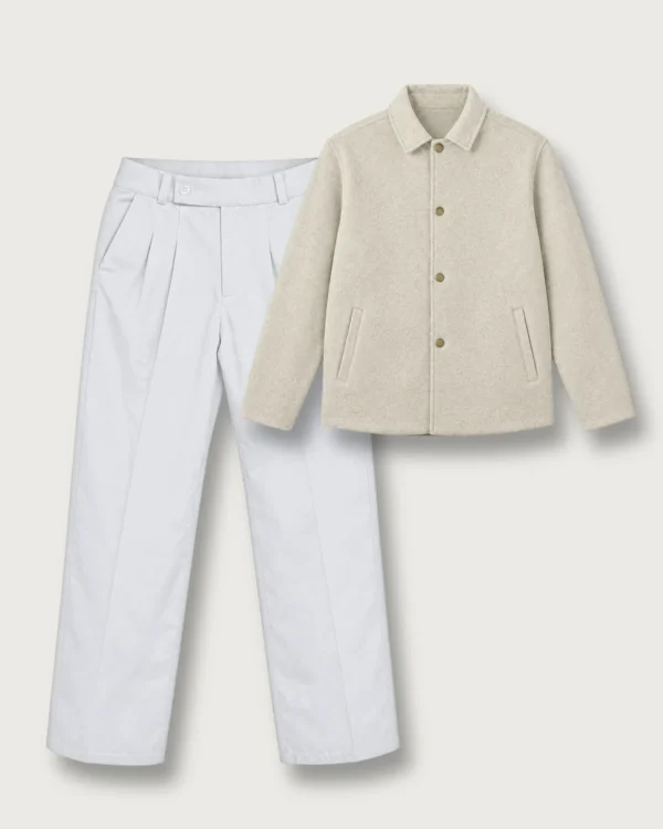 The Royal Winter Set – White X Beige