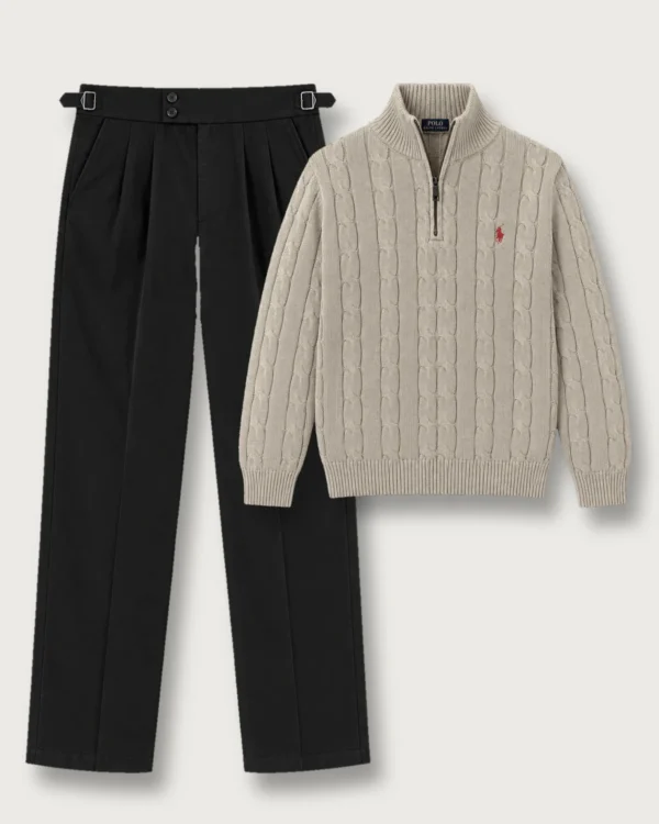 The Timeless Winter Set – Black X Beige