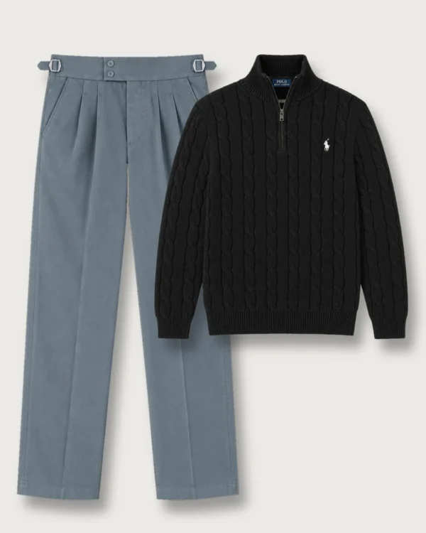 The Timeless Winter Set – Steel Blue X Black
